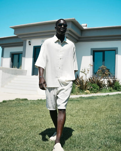 shorts linen set