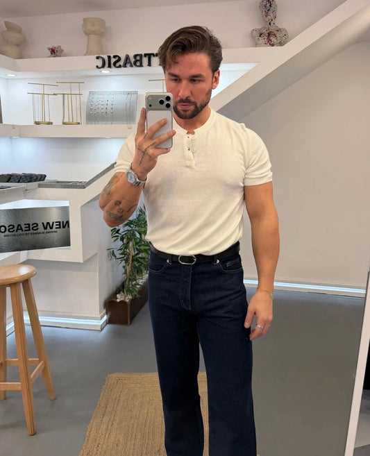 Mercerized Henley
