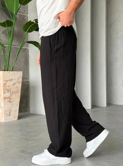 Linen baggy pants