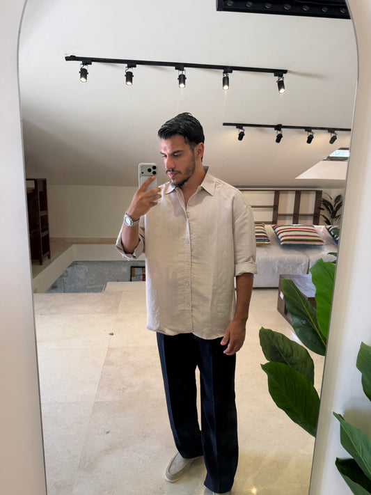 Wide stripped shirt