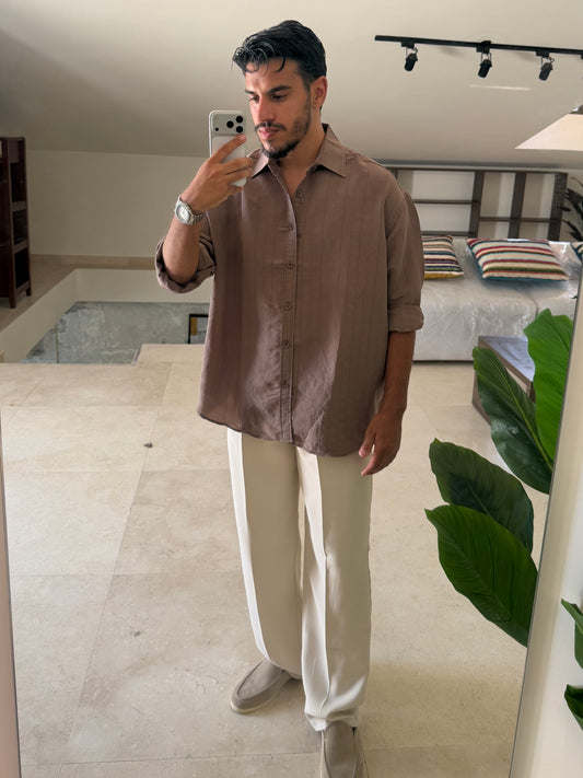 Wide stripped shirt