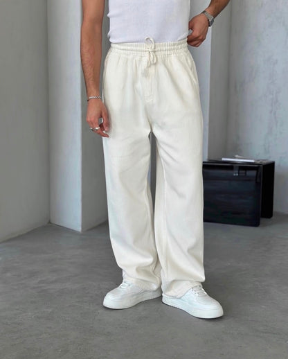 Gabardin baggy pants