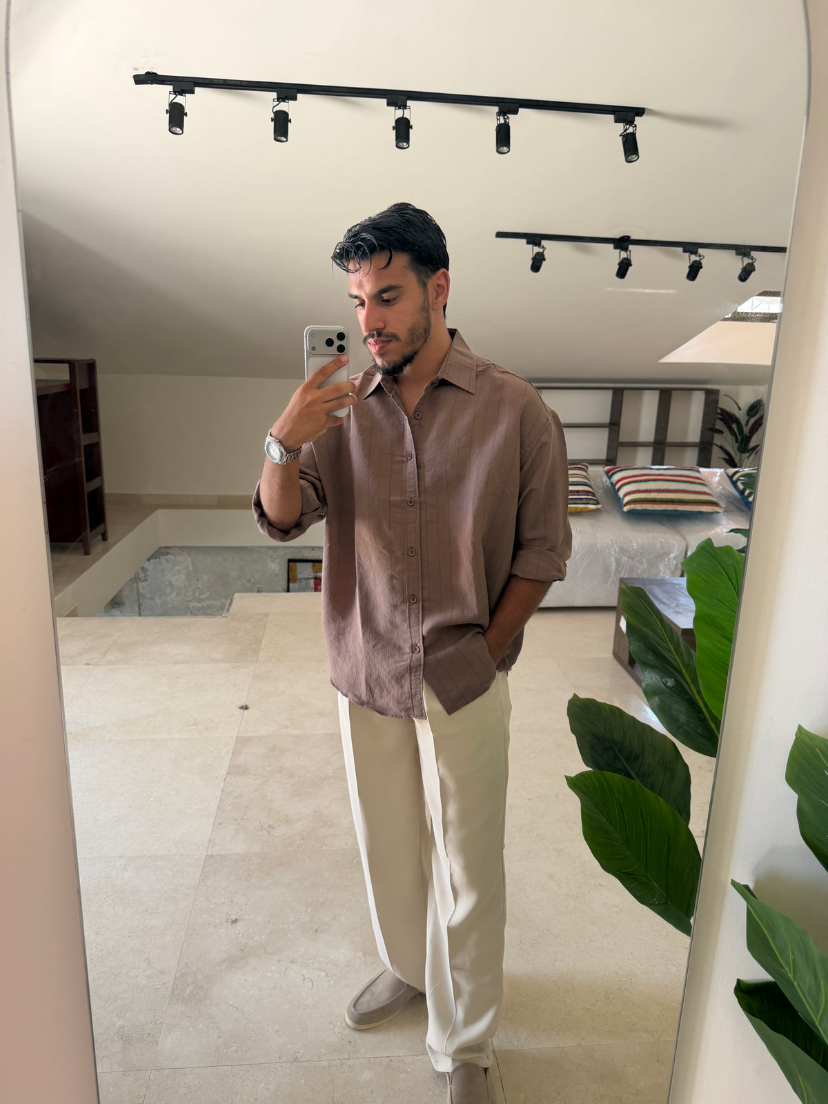 Wide stripped shirt